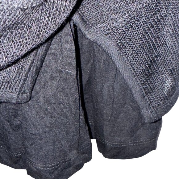 Serena Williams Signature Statement 2X Black Layered Top With Mesh Overlay Women - Picture 5 of 9